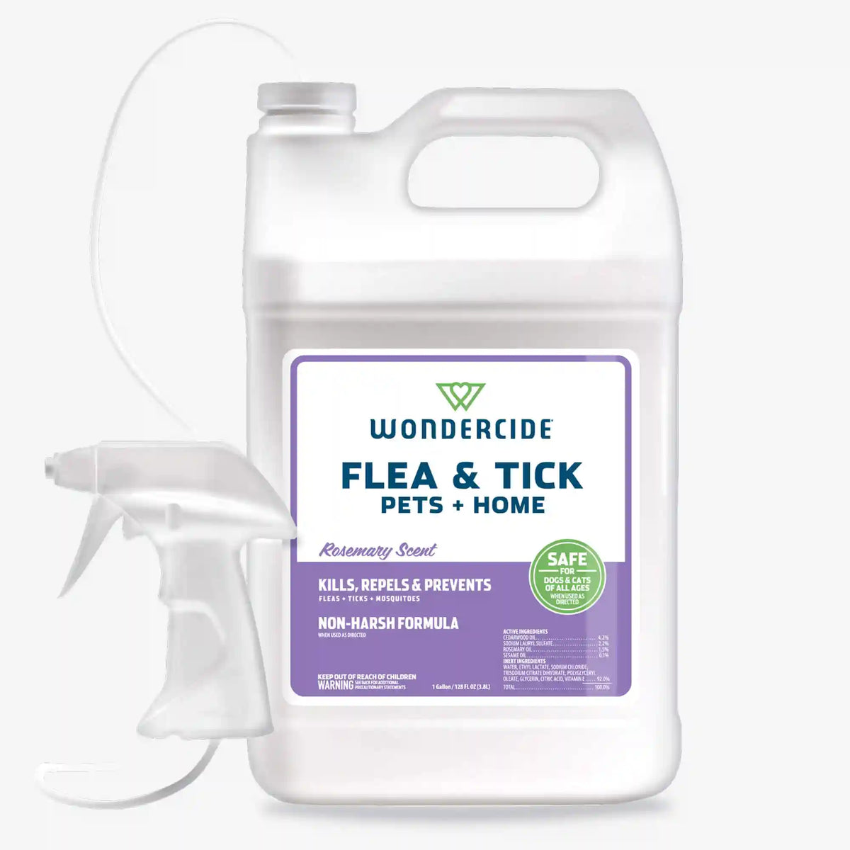 Flea & Tick Spray for Pets + Home, Gallon Refill