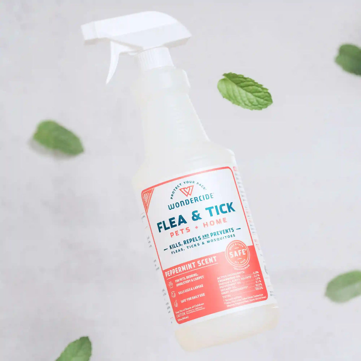 Peppermint Flea & Tick Spray for Pets + Home