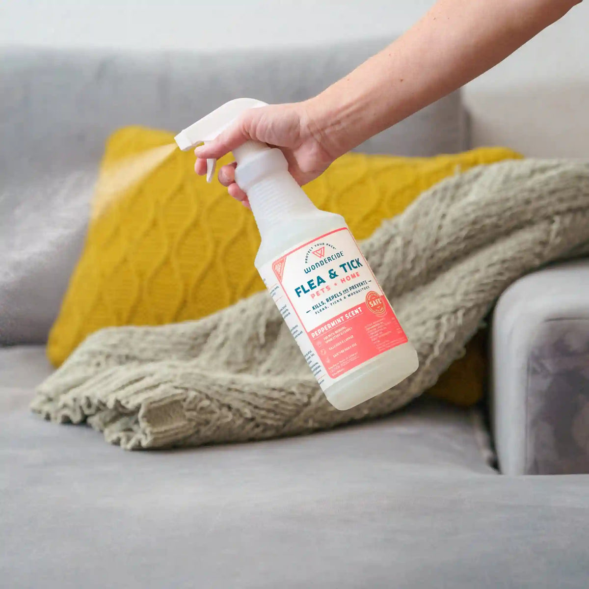 Peppermint Flea & Tick Spray for Pets + Home